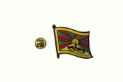 TIBET COUNTRY FLAG SMALL METAL LAPEL PIN BADGE .. NEW