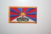 TIBET FLAG SMALL IRON ON PATCH CREST BADGE .. NEW