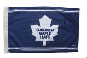TORONTO MAPLE LEAFS NHL LOGO 12" X 18" INCHES HIGH QUALITY FLAG WITH SLEEVE WITHOUT STICK .. NEW