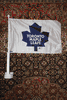 TORONTO MAPLE LEAFS WHITE CAR AUTOMOBILE FLAG .. NHL HOCKEY .. NEW