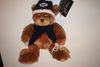 TORONTO MAPLE LEAFS WINTER PLUSH  BEAR STUFFED ANIMAL WITH TML HAT .. NHL HOCKEY .. NEW