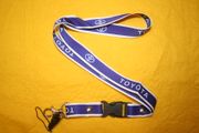 TOYOTA BLUE AND WHITE LANYARD KEYCHAIN PASSHOLDER ... NEW