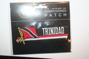 TRINIDAD COUNTRY FLAG WORD IRON ON PATCH CREST BADGE ... NEW
