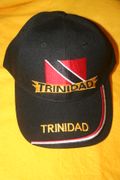 TRINIDAD EMBROIDERED BLACK COUNTRY FLAG HAT CAP .. NEW