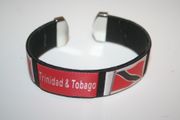 TRINIDAD & TOBAGO BLACK COUNTRY FLAG SUPER THICK BRACELET WRISTBAND .. NEW