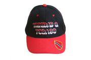 TRINIDAD & TOBAGO BLACK RED  COUNTRY FLAG ON BRIM EMBOSSED HAT CAP .. NEW