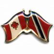 TRINIDAD & TOBAGO / CANADA COUNTRY FLAG SMALL METAL FRIENDSHIP LAPEL PIN BADGE .. NEW