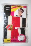 TRINIDAD & TOBAGO COUNTRY FLAG COLORS SPORTS HEADBAND WITH 2 WRISTBAND SET .. NEW