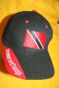 TRINIDAD & TOBAGO COUNTRY FLAG FLASHING BLACK HAT CAP ...NEW