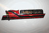 TRINIDAD & TOBAGO COUNTRY FLAG LONG METALIC CAR AUTOMOBILE BUMPER STICKER DECAL EMBLEM .. NEW