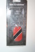 TRINIDAD & TOBAGO COUNTRY FLAG METAL DOG TAG NECKLACE PENDANT .. NEW