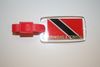 TRINIDAD & TOBAGO COUNTRY FLAG PLASTIC LUGGAGE TAG ... NEW