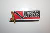 TRINIDAD & TOBAGO COUNTRY FLAG WORD IRON ON PATCH CREST BADGE .. NEW