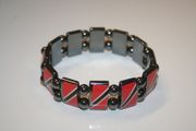 TRINIDAD & TOBAGO METAL COUNTRY FLAG BRACELET. FLEXIBLE FIFA WORLD CUP SOCCER FOOTBALL ... NEW