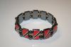 TRINIDAD & TOBAGO METAL COUNTRY FLAG BRACELET. FLEXIBLE FIFA WORLD CUP SOCCER FOOTBALL ... NEW