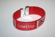 TRINIDAD & TOBAGO RED COUNTRY FLAG SUPER THICK BRACELET WRISTBAND .. NEW