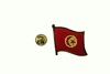 TUNISIA COUNTRY FLAG SMALL METAL LAPEL PIN BADGE ... NEW