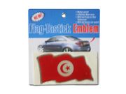 TUNISIA COUNTRY FLAG WAVY BUMPER DECAL STICKER EMBLEM ...