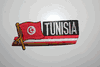 TUNISIA COUNTRY FLAG WORD IRON ON PATCH CREST BADGE .. NEW