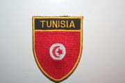 TUNISIA OVAL COUNTRY FLAG IRON ON SHIELD PATCH CREST BADGE .. NEW