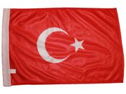 TURKEY 12" X 18" INCHES COUNTRY HIGH QUALITY FLAG WITH SLEAVE WITHOUT STICK .. FIFA SOCCER WORLD CUP .. NEW