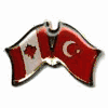 TURKEY / CANADA COUNTRY FLAG SMALL METAL FRIENDSHIP LAPEL PIN BADGE .. TURKIYE .. NEW TURKEY / CANADA COUNTRY FLAG SMALL METAL FRIENDSHIP LAPEL PIN BADGE .. TURKIYE .. NEW
