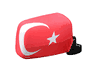 TURKEY COUNTRY FLAG CAR SIDE MIRROR COVERS , 2 IN A PACK