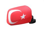 TURKEY COUNTRY FLAG CAR SIDE MIRROR COVERS , 2 IN A PACK