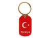 TURKEY COUNTRY FLAG KEYCHAIN ..HIGH QUALITY .. NEW