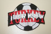 TURKEY SOCCER BALL FOOTBALL IRON ON PATCH CREST BADGE .. NEW