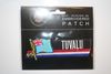 TUVALU COUNTRY FLAG WORD IRON ON PATCH CREST BADGE ... NEW