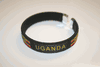 UGANDA BLACK COUNTRY FLAG FLEXIBLE C BRACELET WRISTBAND ... NEW
