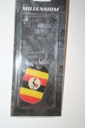 UGANDA COUNTRY FLAG METAL DOG TAG NECKLACE PENDANT .. NEW