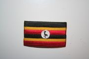 UGANDA COUNTRY FLAG SMALL IRON ON PATCH CREST BADGE .. NEW