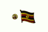 UGANDA COUNTRY FLAG SMALL METAL LAPEL PIN BADGE .. NEW 