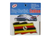 UGANDA COUNTRY FLAG WAVY BUMPER DECAL STICKER EMBLEM ...