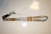 UGANDA GREY HIGH GLOSS COUNTRY FLAG LANYARD KEYCHAIN PASSHOLDER .. NEW