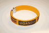 UGANDA YELLOW COUNTRY FLAG FLEXIBLE METAL NYLON BRACELET ... NEW