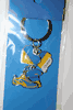 UKRAINE COUNTRY FLAG 4 CHARM KEYCHAIN .. EURO CUP . NEW