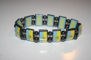 UKRAINE COUNTRY FLAG FLEXIBLE METAL REVERSIBLE BRACELET ... NEW