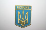 UKRAINE COUNTRY FLAG LOGO SHIELD PATCH CREST BADGE .. NEW