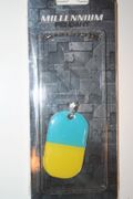 UKRAINE COUNTRY FLAG METAL DOG TAG NECKLACE PENDANT .. NEW