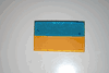 UKRAINE COUNTRY FLAG SMALL IRON ON PATCH CREST BADGE .. NEW