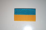 UKRAINE COUNTRY FLAG SMALL IRON ON PATCH CREST BADGE .. NEW
