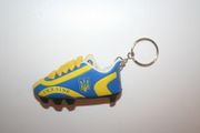 UKRAINE COUNTRY FLAG SOCCER FOOTBALL SHOE CLEAT KEYCHAIN .. FIFA WORLD CUP EURO .. NEW