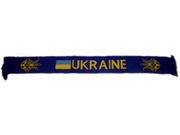 UKRAINE COUNTRY FLAG WITH TRIDENT SCARF .. NEW