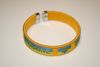 UKRAINE COUNTRY FLAG YELLOW FLEXIBLE METAL NYLON BRACELET WRIST BAND ... NEW