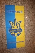 UKRAINE EURO CUP SOCCER FOOTBALL X-LARGE HANGING BANNER FLAG .. ZHOVTO-BLAKY TNI ... NEW