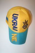 UKRAINE KIDS CHILDS COUNTRY FLAG EURO CUP SOCCER FOOTBALL HAT CAP ... NEW 