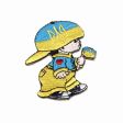 UKRAINE LITTLE BOY COUNTRY FLAG IRON ON EMBROIDERED PATCH CREST BADGE .. NEW